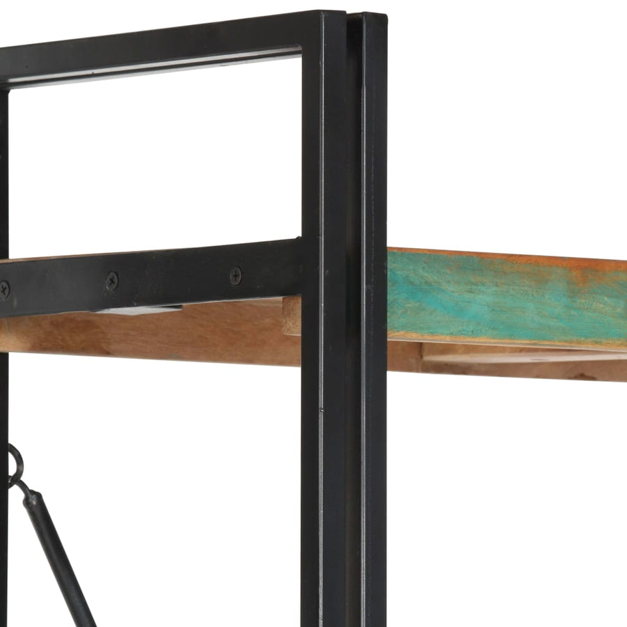 Boekenkast Met 5 Schappen 140X30X180 Cm Massief Gerecycled Hout 140 x 30 x 180 cm Bruin