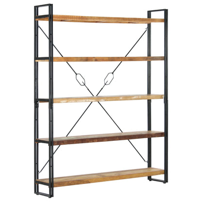 Boekenkast Met 5 Schappen 140X30X180 Cm Massief Gerecycled Hout 140 x 30 x 180 cm Bruin