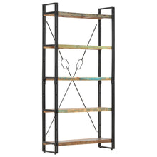 Boekenkast Met 5 Schappen Bruin 90 x 30 x 180 cm massief gerecycled hout