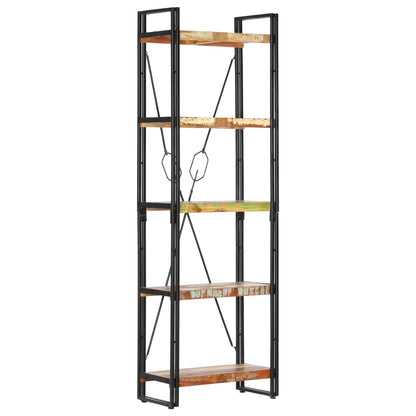 Boekenkast Met 5 Schappen Bruin 60 x 30 x 180 cm massief gerecycled hout