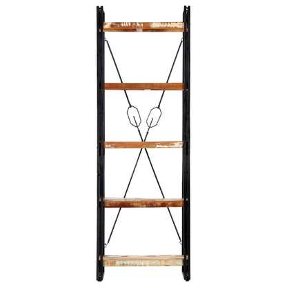 Boekenkast Met 5 Schappen Bruin 60 x 30 x 180 cm massief gerecycled hout
