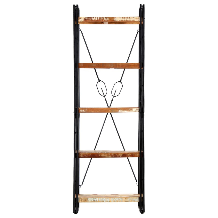 Boekenkast Met 5 Schappen Bruin 60 x 30 x 180 cm massief gerecycled hout