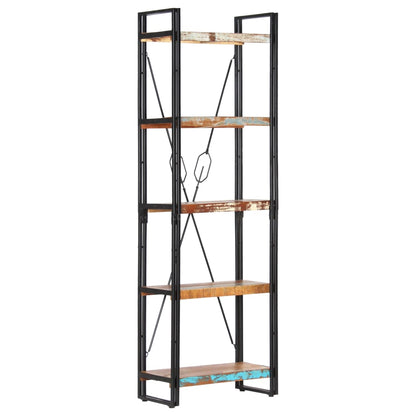 Boekenkast Met 5 Schappen Bruin 60 x 30 x 180 cm massief gerecycled hout