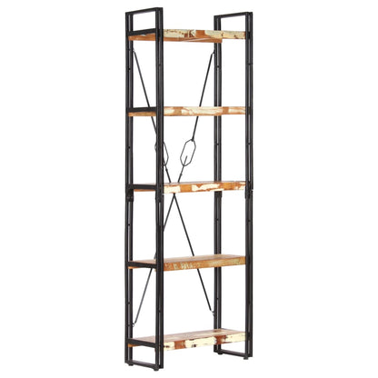 Boekenkast Met 5 Schappen Bruin 60 x 30 x 180 cm massief gerecycled hout