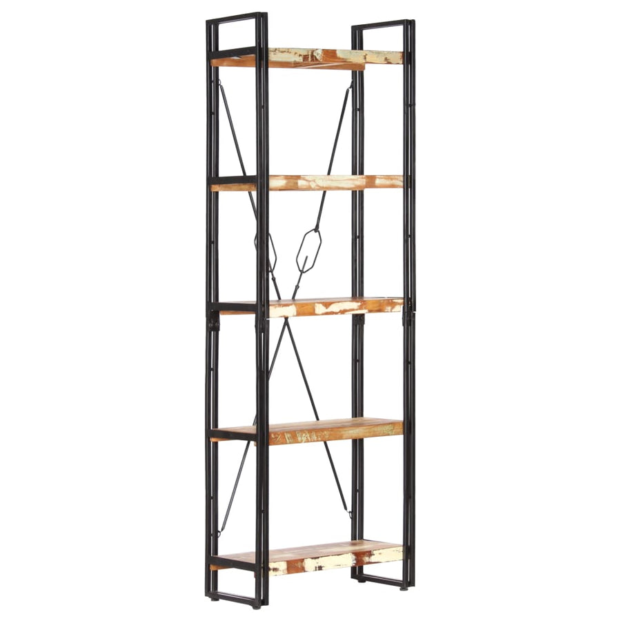 Boekenkast Met 5 Schappen Bruin 60 x 30 x 180 cm massief gerecycled hout