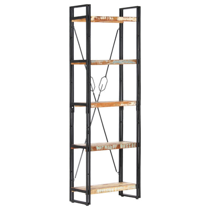 Boekenkast Met 5 Schappen Bruin 60 x 30 x 180 cm massief gerecycled hout