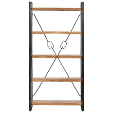 Boekenkast Met 5 Schappen Bruin 90 x 30 x 180 cm Massief acaciahout