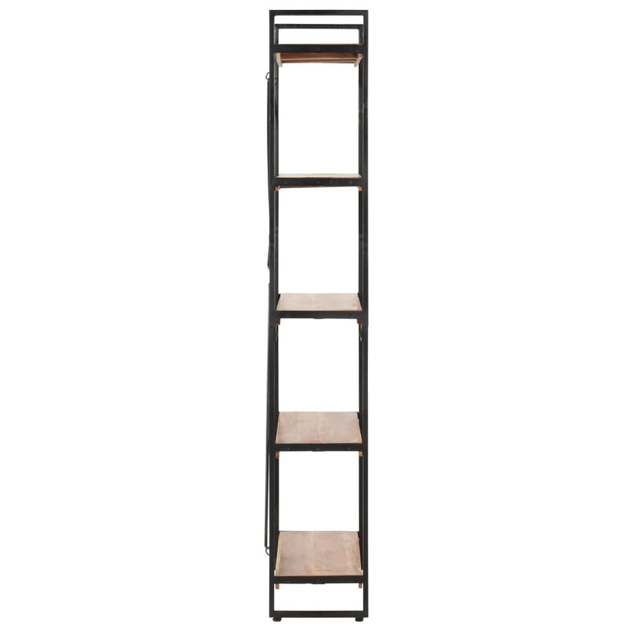Boekenkast Met 5 Schappen Bruin 90 x 30 x 180 cm Massief acaciahout