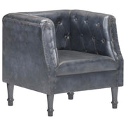 Fauteuil leer grijs 60x57x64 cm