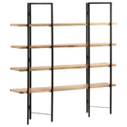 Boekenkast massief mangohout 160x35x160 cm