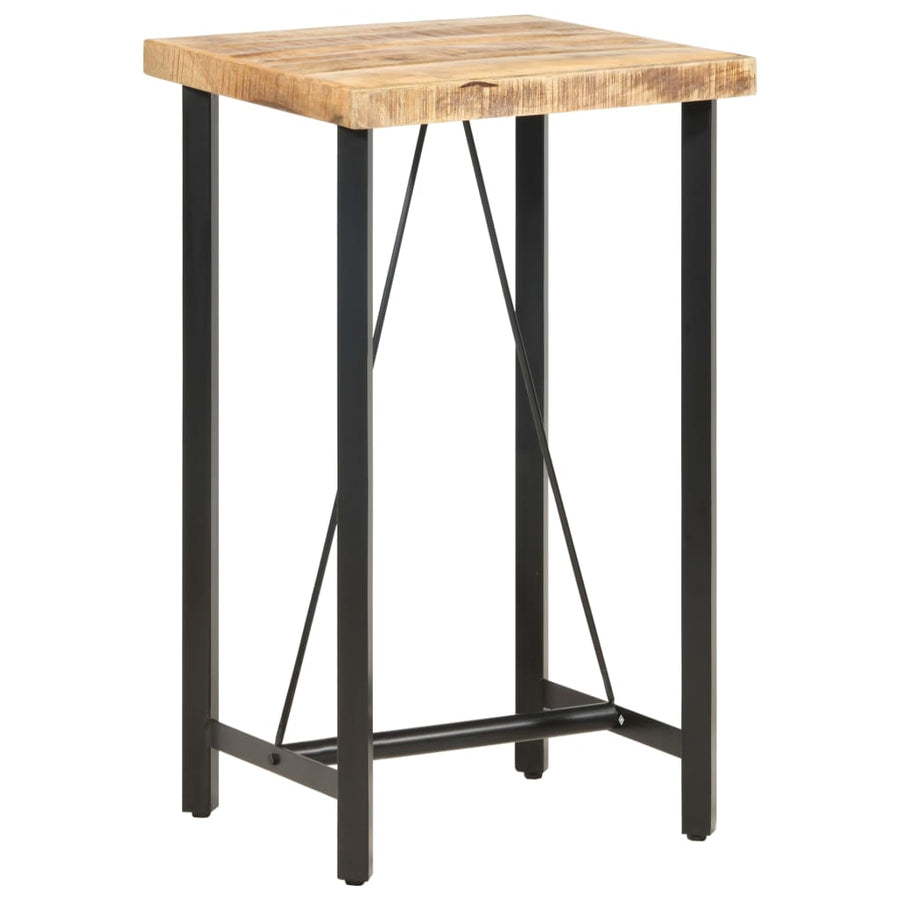 Bartafel Ruw Mangohout 60 x 60 x 107 cm