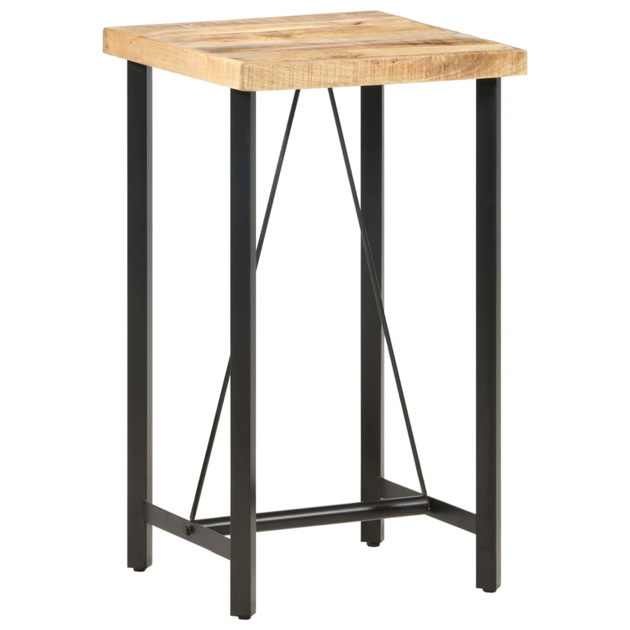 Bartafel Ruw Mangohout 60 x 60 x 107 cm