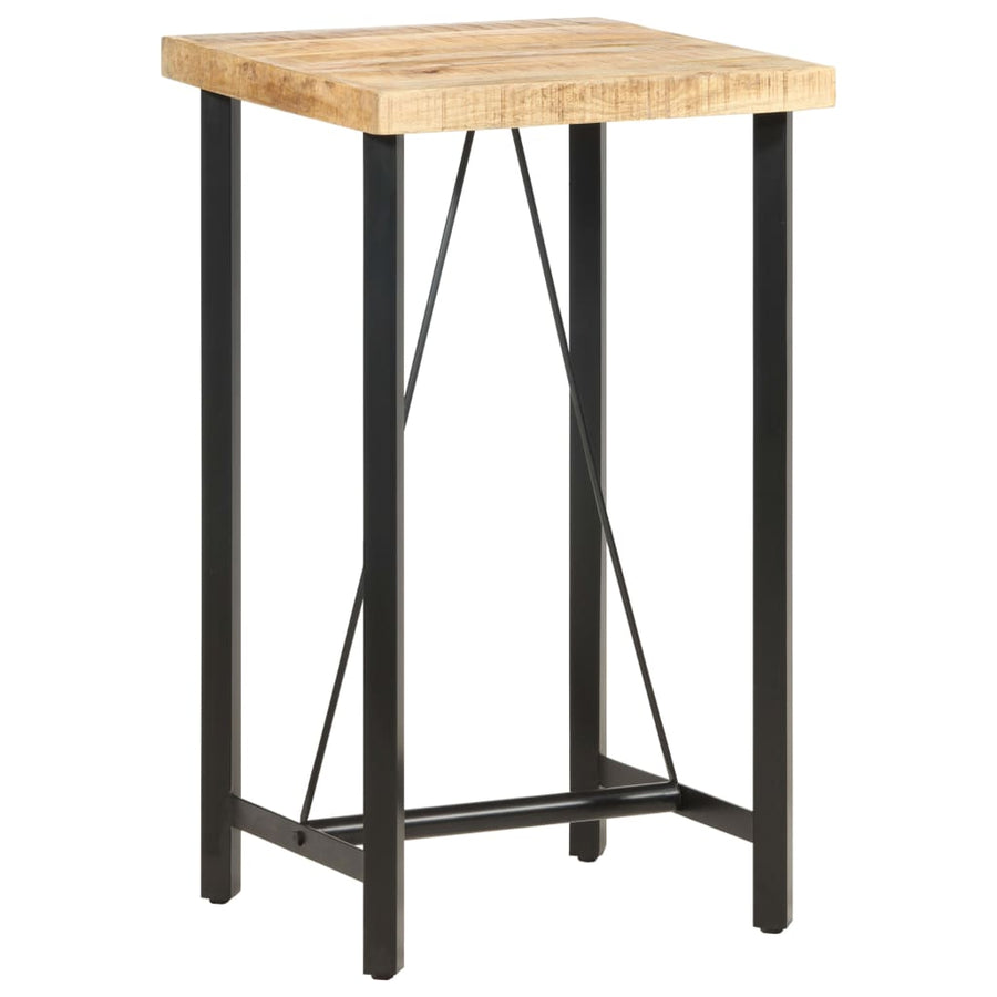 Bartafel Ruw Mangohout 60 x 60 x 107 cm