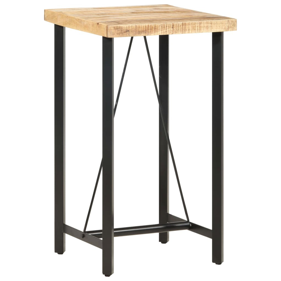 Bartafel Ruw Mangohout 60 x 60 x 107 cm