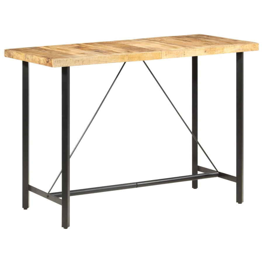 Bartafel Ruw Mangohout 150 x 70 x 107 cm
