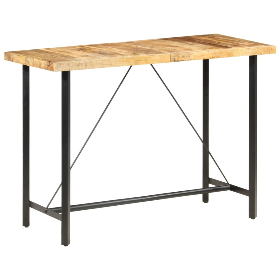 Bartafel Ruw Mangohout 150 x 70 x 107 cm
