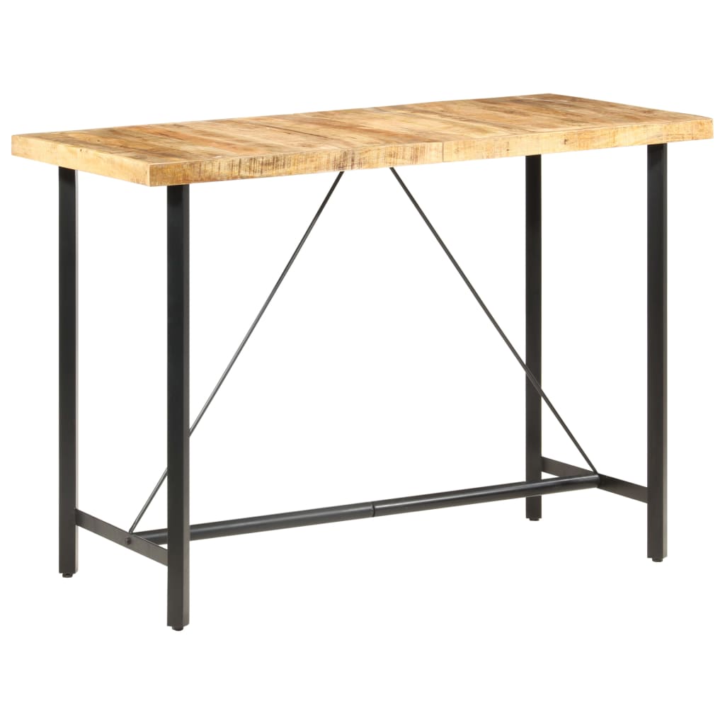 Bartafel Ruw Mangohout 150 x 70 x 107 cm