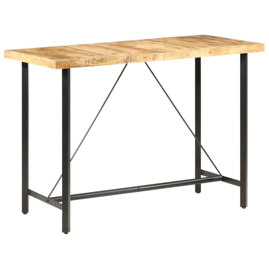 Bartafel Ruw Mangohout 150 x 70 x 107 cm