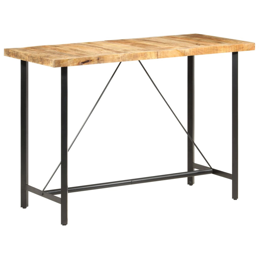 Bartafel Ruw Mangohout 150 x 70 x 107 cm