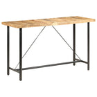 Bartafel 180x70x107 cm ruw mangohout