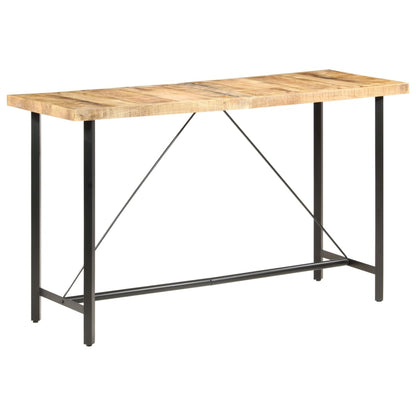 Bartafel Ruw Mangohout 180 x 70 x 107 cm