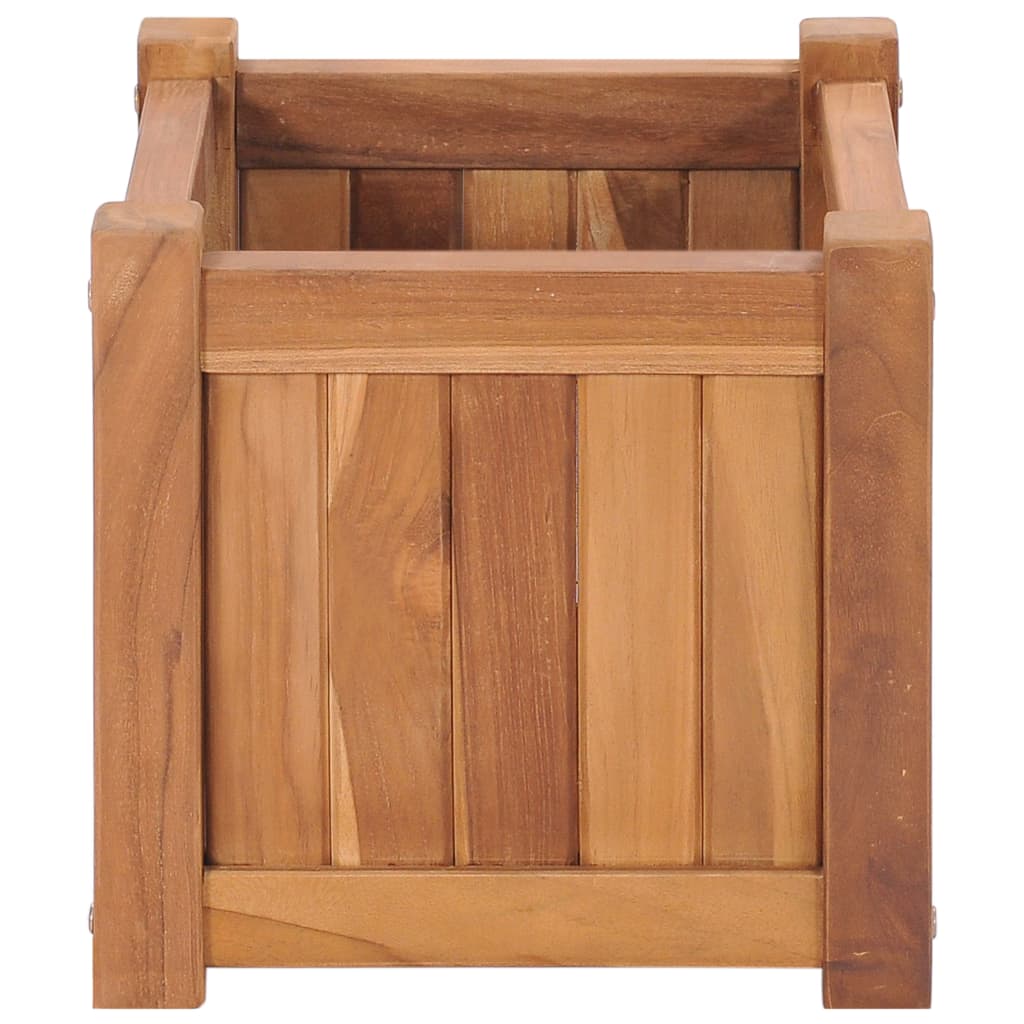 Plantenbak verhoogd 30x30x30 cm massief teakhout