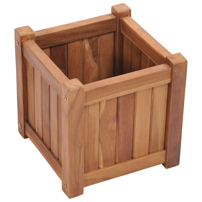 Plantenbak verhoogd 30x30x30 cm massief teakhout