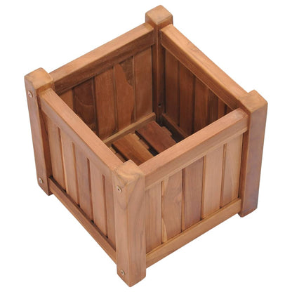 Plantenbak verhoogd 30x30x30 cm massief teakhout