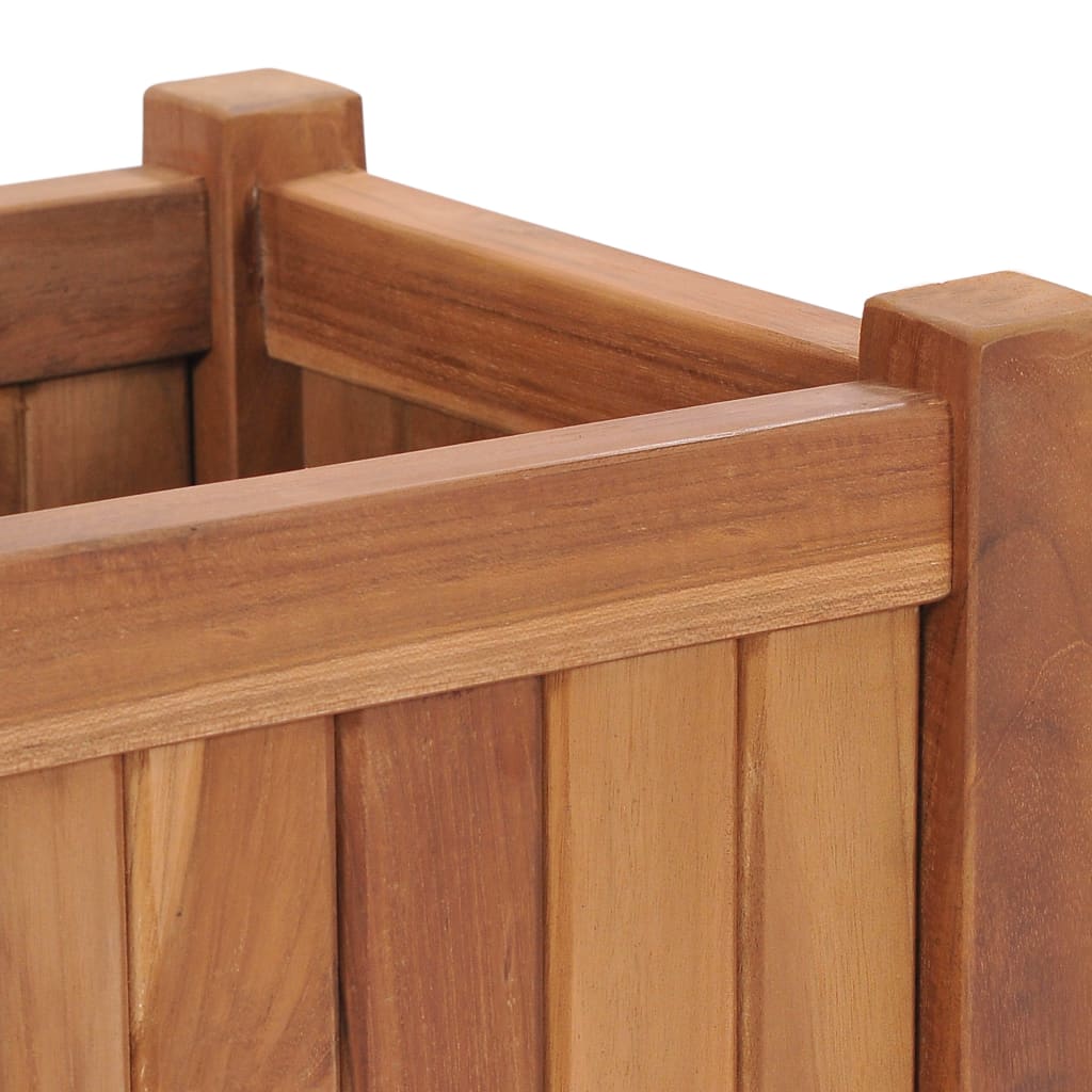 Plantenbak verhoogd 30x30x30 cm massief teakhout