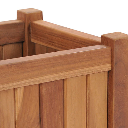 Plantenbak verhoogd 30x30x30 cm massief teakhout