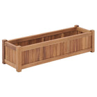 Raised Planter 100x30x25 cm Solid Teak