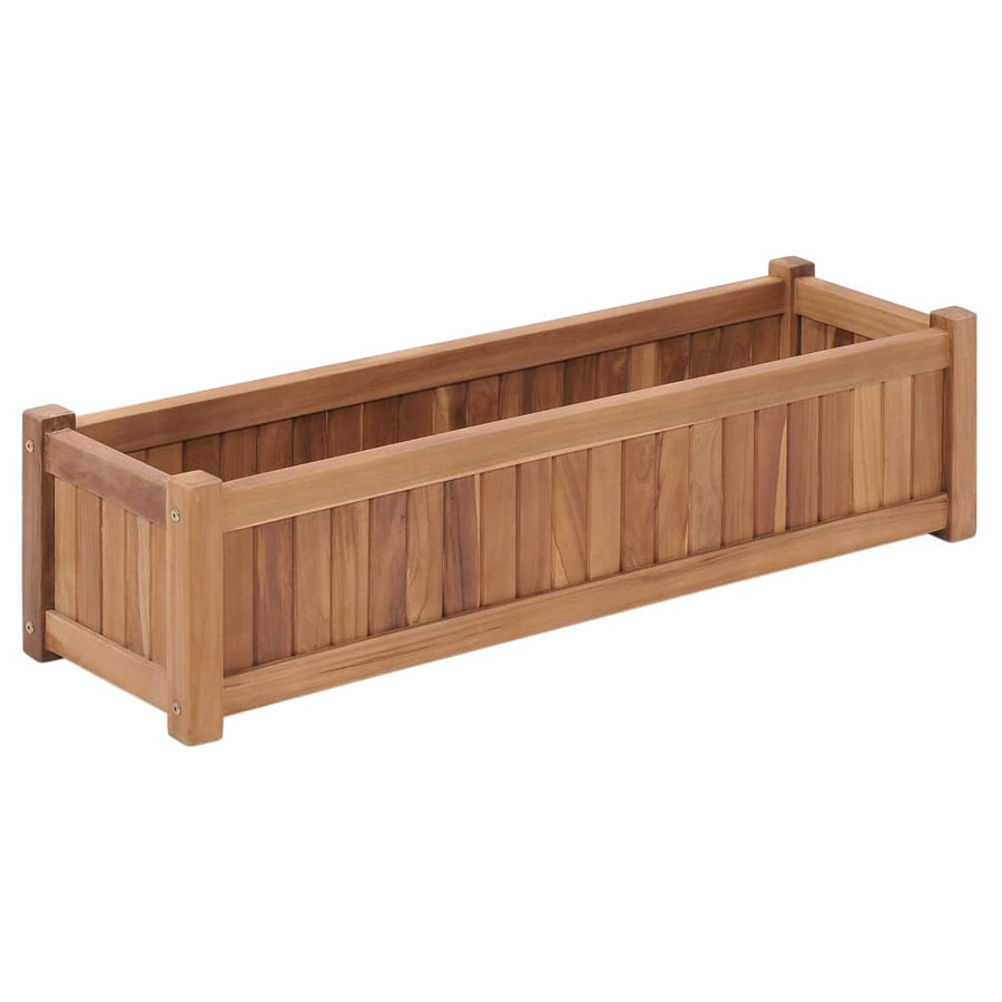 Plantenbak Verhoogd Massief Teakhout 100 x 30 x 25 cm