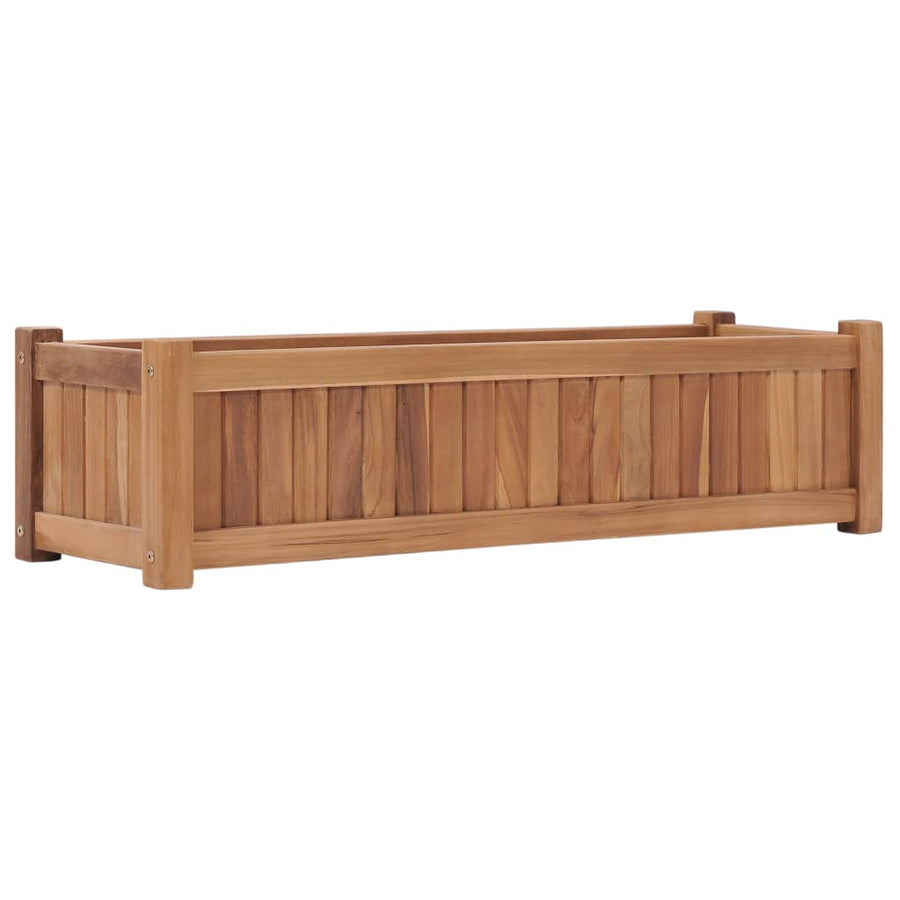 Plantenbak Verhoogd Massief Teakhout 100 x 30 x 25 cm