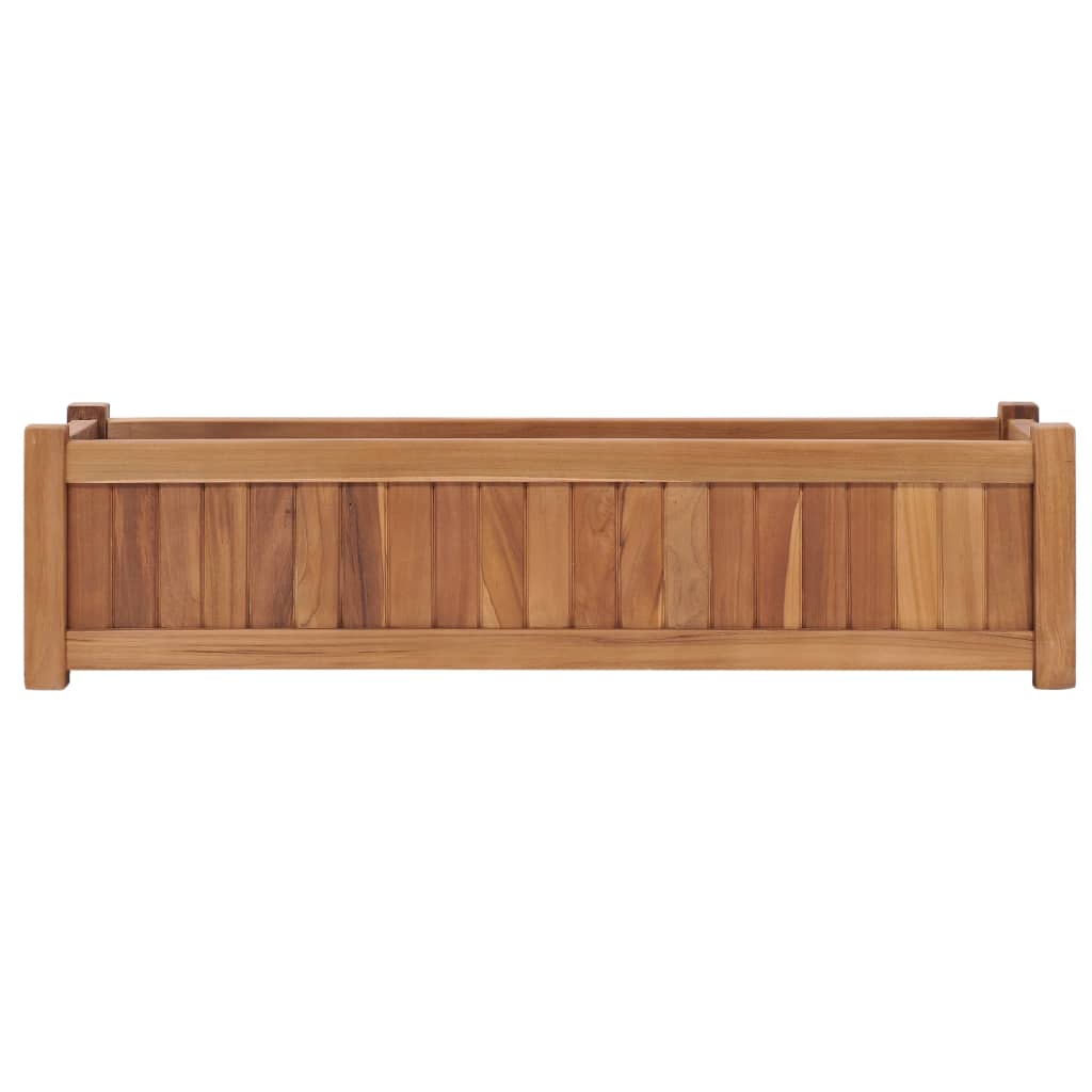 Plantenbak Verhoogd Massief Teakhout 100 x 30 x 25 cm
