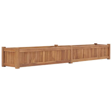 Plantenbak Verhoogd Massief Teakhout 200 x 30 x 25 cm