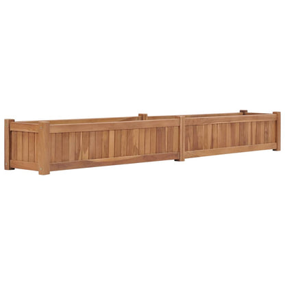 Plantenbak Verhoogd Massief Teakhout 200 x 30 x 25 cm