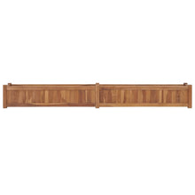 Plantenbak Verhoogd Massief Teakhout 200 x 30 x 25 cm