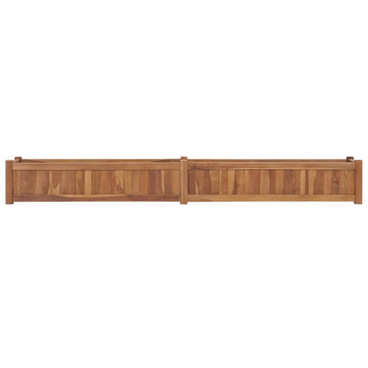Plantenbak Verhoogd Massief Teakhout 200 x 30 x 25 cm