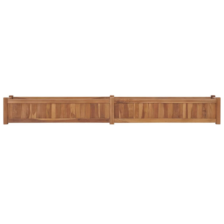 Plantenbak Verhoogd Massief Teakhout 200 x 30 x 25 cm