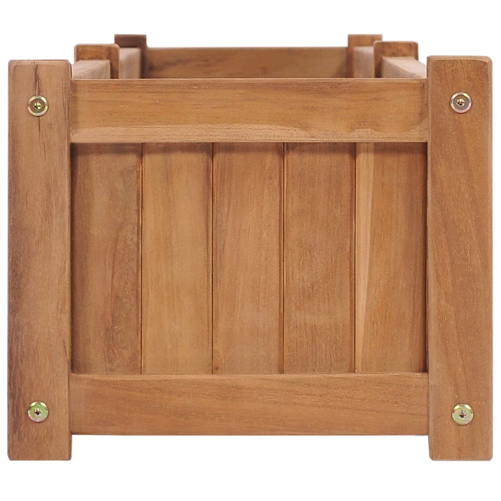 Plantenbak Verhoogd Massief Teakhout 200 x 30 x 25 cm