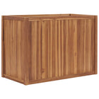 Raised planter 100x50x70 cm solid teak wood