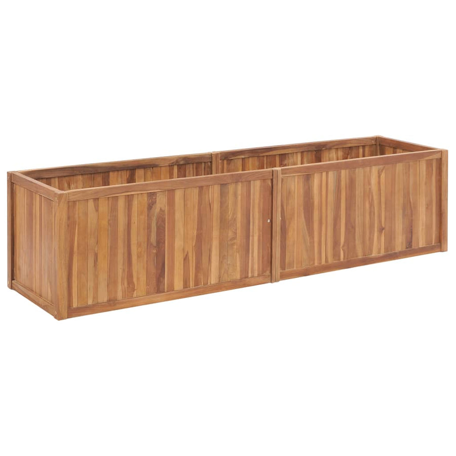 Plantenbak Verhoogd Massief Teakhout 200 x 50 x 50 cm
