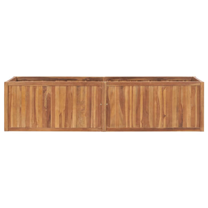 Plantenbak Verhoogd Massief Teakhout 200 x 50 x 50 cm