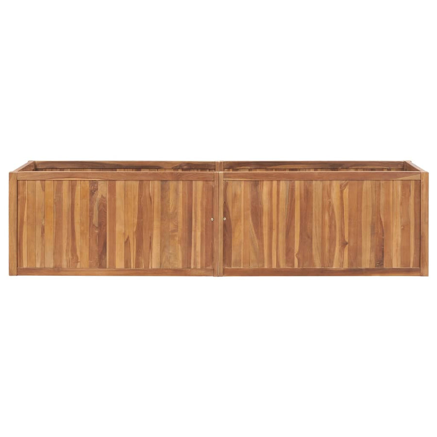 Plantenbak Verhoogd Massief Teakhout 200 x 50 x 50 cm