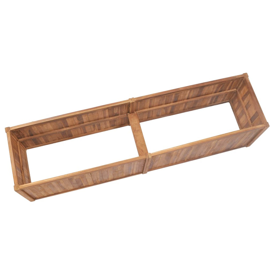 Plantenbak Verhoogd Massief Teakhout 200 x 50 x 50 cm