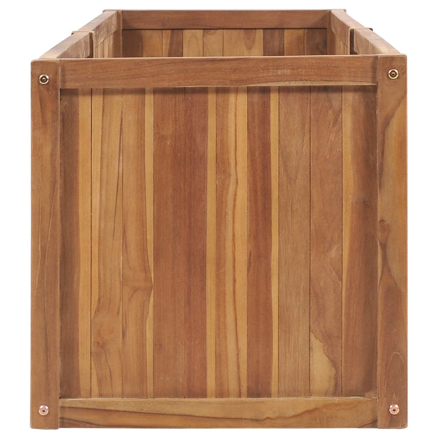 Plantenbak Verhoogd Massief Teakhout 200 x 50 x 50 cm