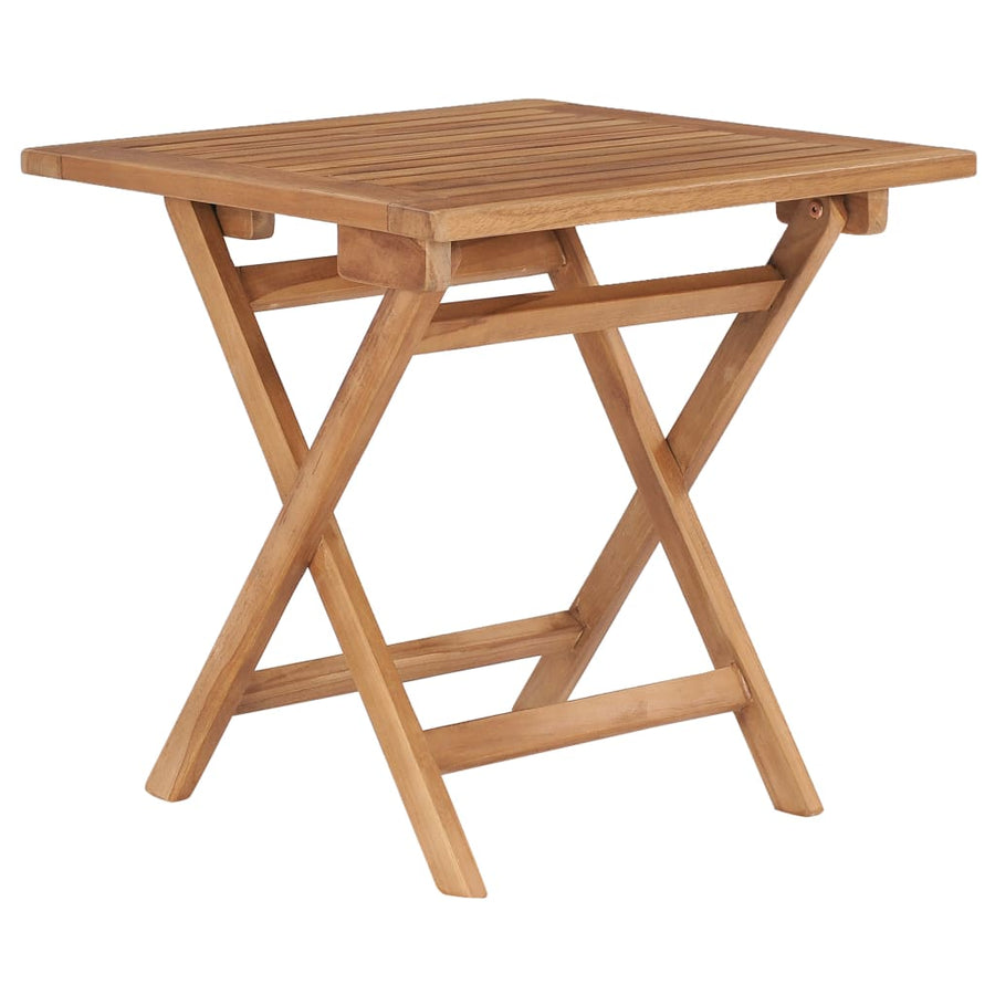 Tuintafel Inklapbaar 45X45X45 Cm Massief Teakhout Vierkant