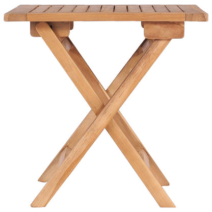 Tuintafel Inklapbaar 45X45X45 Cm Massief Teakhout Vierkant