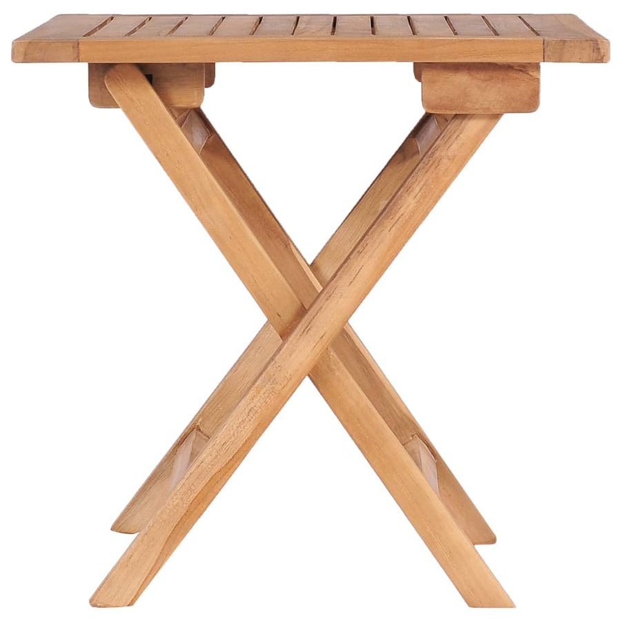 Tuintafel Inklapbaar 45X45X45 Cm Massief Teakhout Vierkant