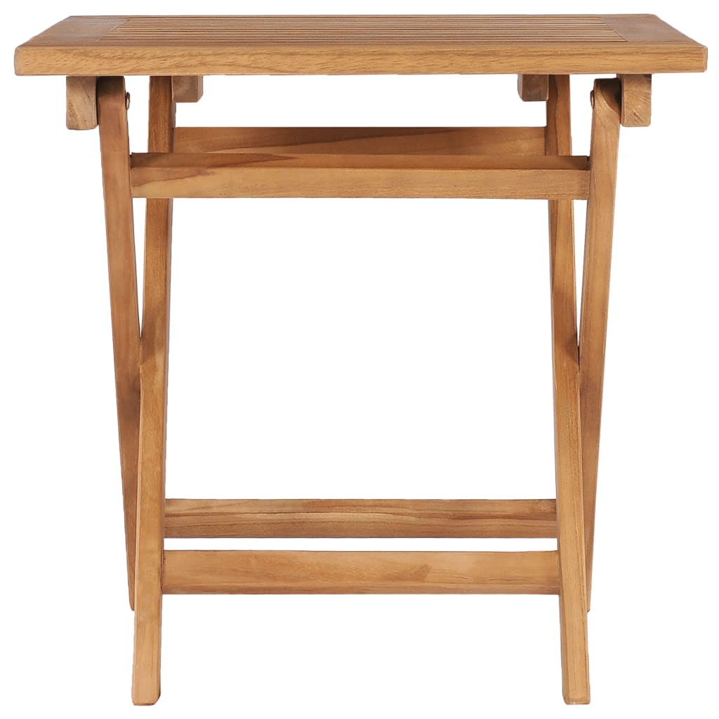 Tuintafel Inklapbaar 45X45X45 Cm Massief Teakhout Vierkant